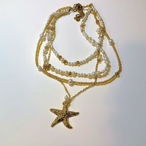 Sassy Jones pearl layered necklace